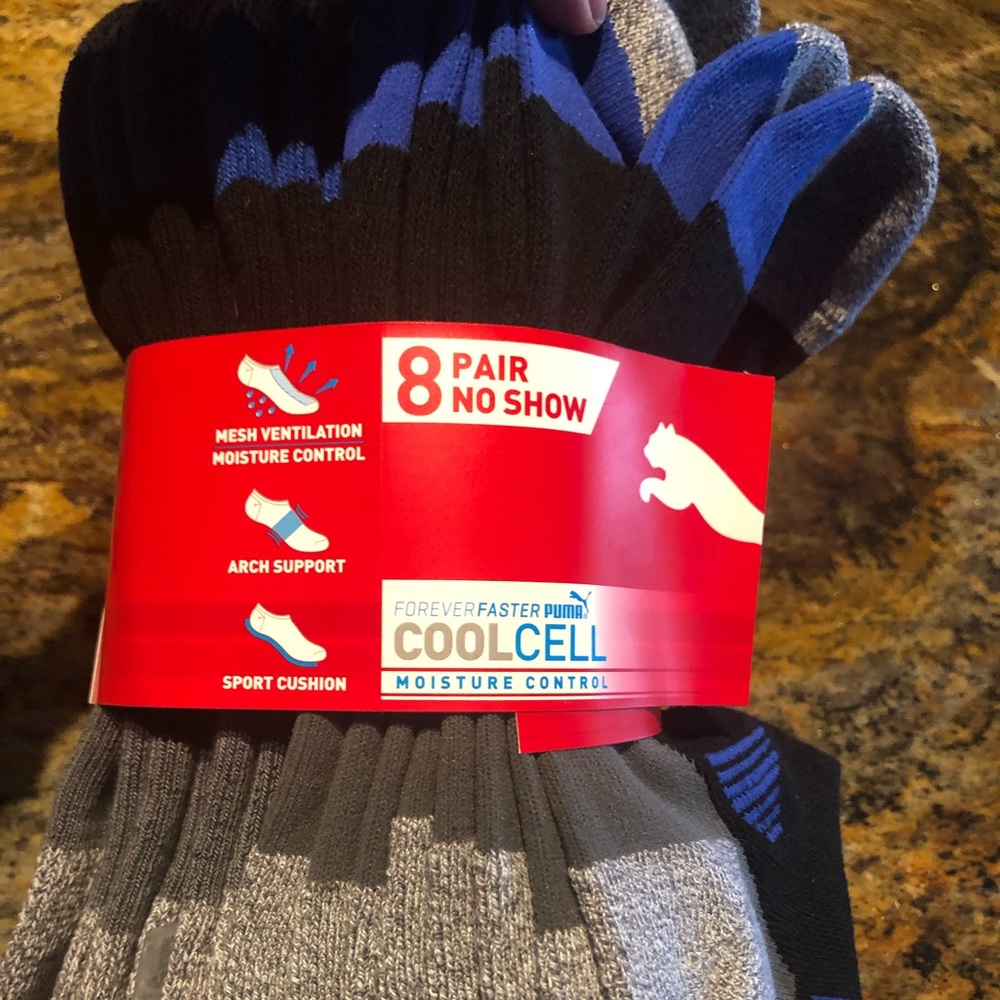 Men’s 8 Pair No Show Socks